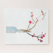 Waterverf sakura roze kers blossom legpuzzel (Horizontaal)