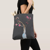Waterverf sakura roze kers blossom tote bag (Dichtbij)