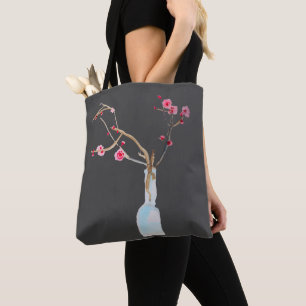 Waterverf sakura roze kers blossom tote bag