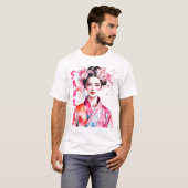Waterverf Sakura Vrouw T-shirt (Voorkant volledig)