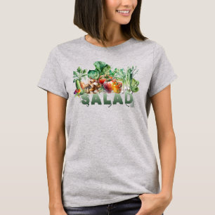 Waterverf salade t-shirt