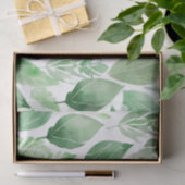 Waterverf salie bladeren botanisch tissuepapier (Geschenk)