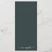 Waterverf saliegroen eucalyptus menu (Achterkant)