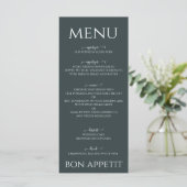 Waterverf saliegroen eucalyptus menu (Staand voorkant)