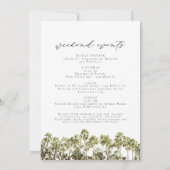 Waterverf San Diego California Skyline Birthday Kaart (Achterkant)