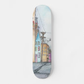 Waterverf San Francisco Persoonlijk Skateboard (Voorkant)