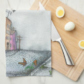 Waterverf San Francisco Theedoek (Quarter Fold)