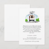 Waterverf San Francisco Wedding Trolley Ride Informatiekaartje (Voorkant / Achterkant)