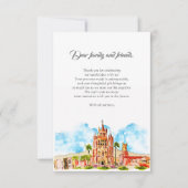 Waterverf San Miguel de Allende rustieke bruiloft Bedankkaart (Voorkant)