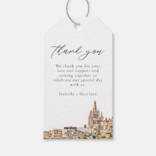 Waterverf San Miguel Mexico Skyline Dank u Cadeaulabel