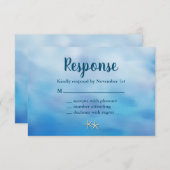 Waterverf Sandy Toes RSVP stervis (Voorkant / Achterkant)