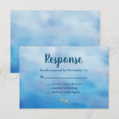 Waterverf Sandy Toes RSVP stervis Kaartje (Voorkant / Achterkant)