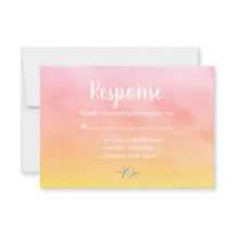 Waterverf Sandy Toes RSVP sunset