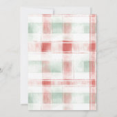 Waterverf Santa Baby Christmas Baby shower Kaart (Achterkant)