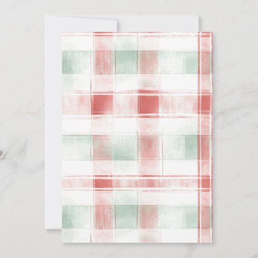 Waterverf Santa Baby Christmas Baby shower Kaart (Achterkant)