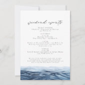 Waterverf Santa Cruz California Beach Ocean Kaart (Achterkant)