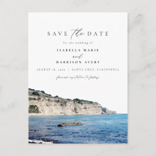 Waterverf Santa Cruz California Beach Skyline Briefkaart