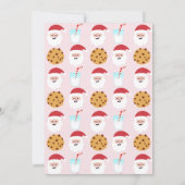 Waterverf Santa Milk en Cookie Swap Uitnodiging (Achterkant)