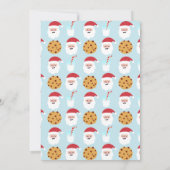 Waterverf Santa Milk en Cookie Swap Uitnodiging (Achterkant)