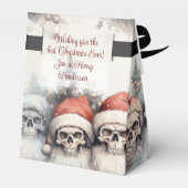 Waterverf Santa Skulls Kerstmis Groet Bedankdoosjes (Achterkant)