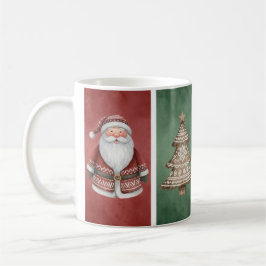 Waterverf Santa, Tree & Fox Mok