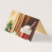 Waterverf Santa's Brew | Kerst Drink Kaart (Voorkant)