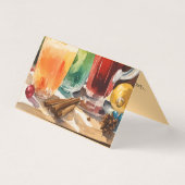 Waterverf Santa's Brew | Kerst Drink Kaart (Achterkant)