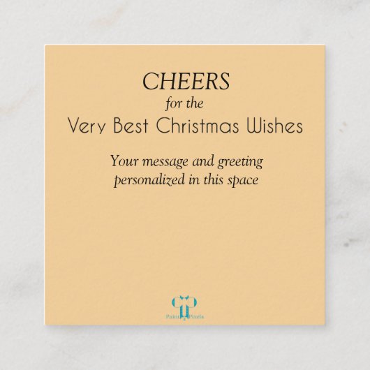 Waterverf Santa's Brew | Kerstdranken | Informatiekaartje (Achterkant)