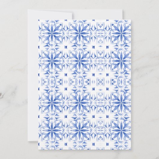 Waterverf Santorini Bestemming Griekenland Huwelij Kaart (Achterkant)