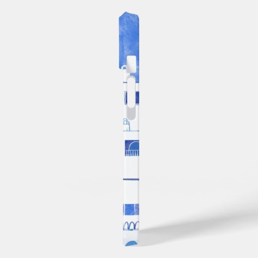 Waterverf Santorini Case-Mate iPhone Case (Achterkant / Links)