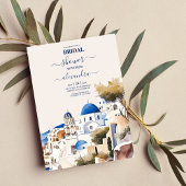 Waterverf Santorini Destination Bridal Kaart