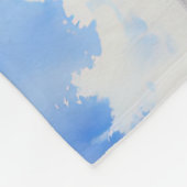 Waterverf Santorini Fleece Deken (Hoek)