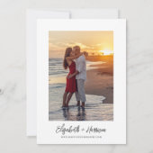 Waterverf Santorini Griekenland Trouwfoto Kaart (Achterkant)