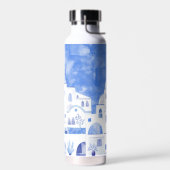 Waterverf Santorini Oia Waterfles (Links)