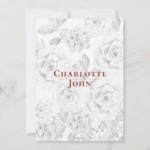 Waterverf sappig Bourgogoud Save The Date (Achterkant)