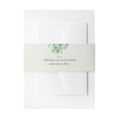 Waterverf sappige bruiloft. Bloemencactus Uitnodigingen Wikkel (Voorkant Voorbeeld)