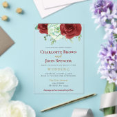 waterverf sappige bruine bruine bruiloft acryl uitnodigingen (Insitu (Huwelijk))