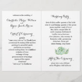 waterverf sappige trouwprogramma (Achterkant)