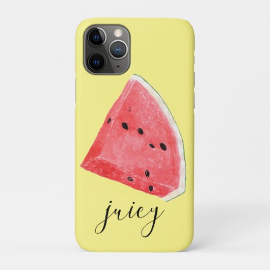 Waterverf sappige watermeloen wig Case-Mate iPhone case (Achterkant)