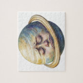 Waterverf Saturnus hemelse illustratie Legpuzzel (Verticaal)