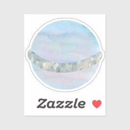 Waterverf Saturnus Outer Space Verjaardagsfeestje Sticker