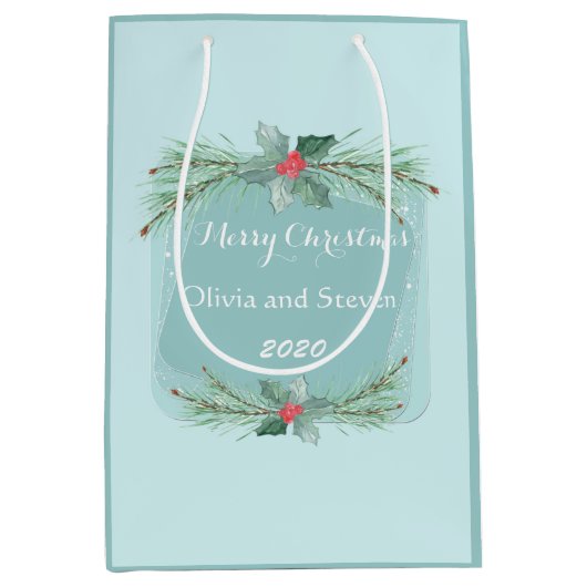 Waterverf saus, kerstmis medium cadeauzakje (Voorkant)