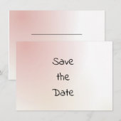 Waterverf Save The Date voor een informele bruilof (Voorkant / Achterkant)