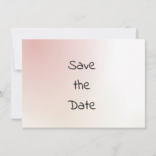 Waterverf Save The Date voor een informele bruilof (Voorkant)