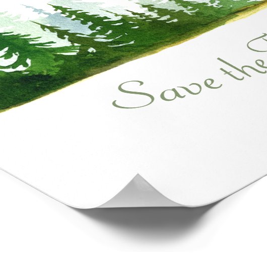 Waterverf Save the Trees Forest Poster (Hoek)
