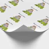 Waterverf Saw Whet Cute Little Owls Cadeaupapier (Hoek)
