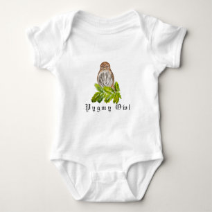 Waterverf Saw Whet Cute Little Owls Romper
