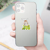 Waterverf Saw Whet Cute Little Owls Sticker (Telefoon)