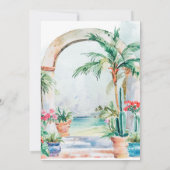 Waterverf Sayulita Mexico bruiloft Kaart (Achterkant)