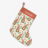 Waterverf Scandinavian Gnome Cute Kerstmis Kleine Kerstsok (Voorkant (Hangend))